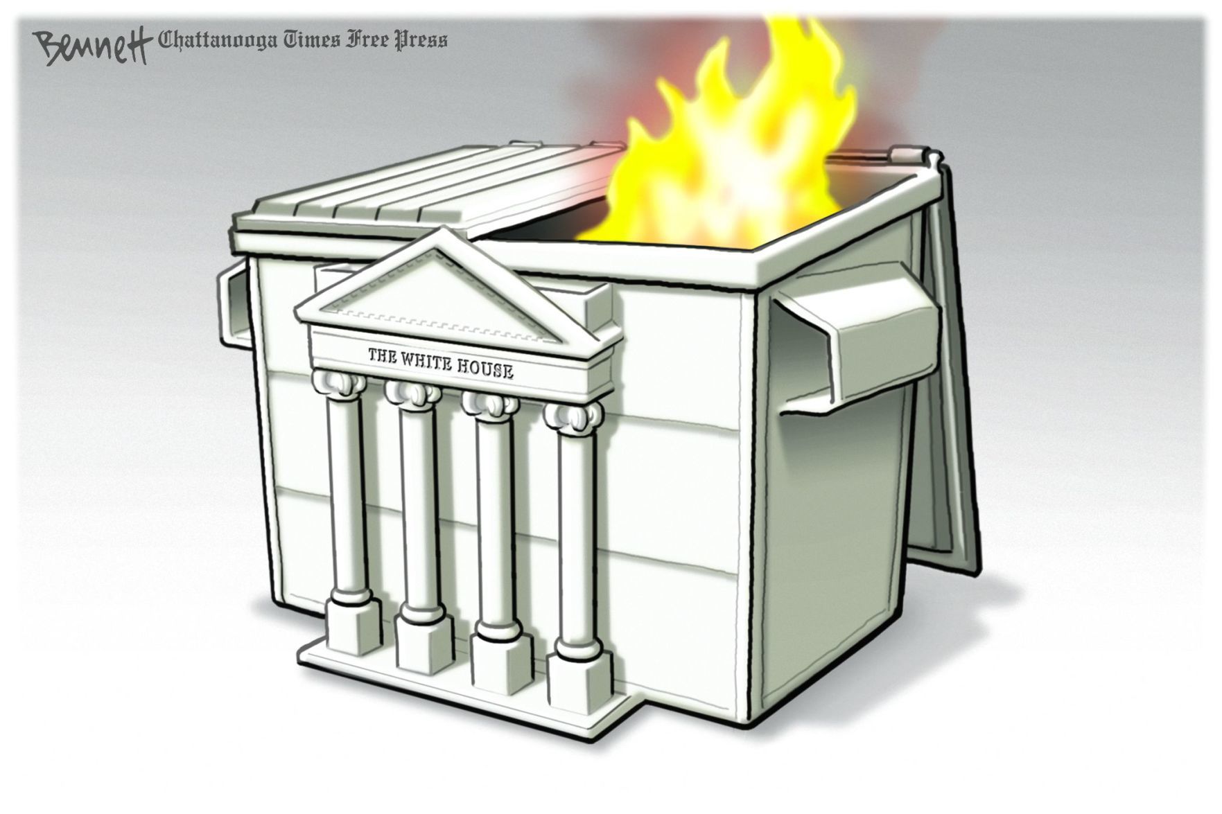 Bennett editorial cartoon